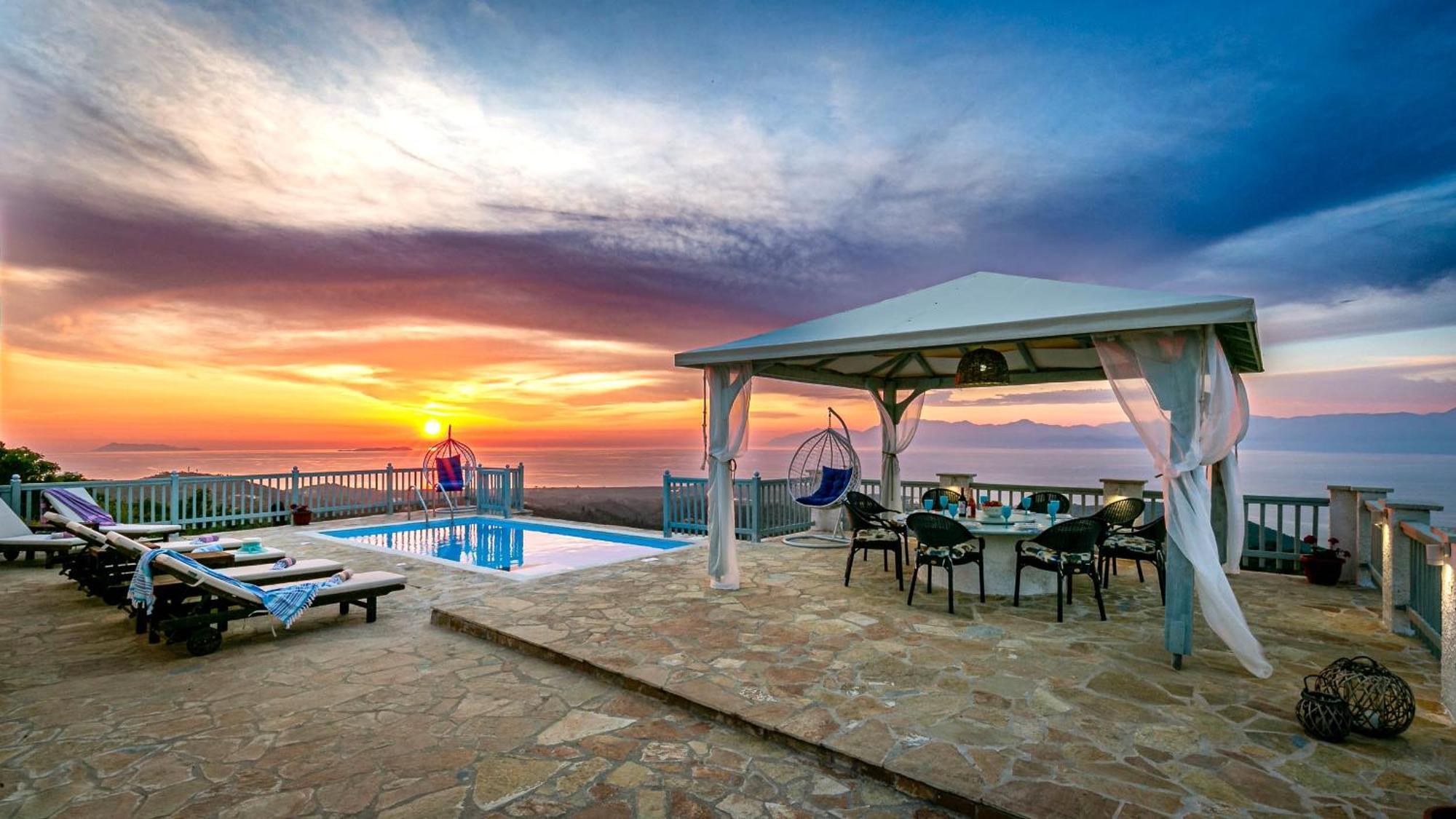 Villa Orizontas Corfu, Private Villa With Breathtaking Views Loutses Εξωτερικό φωτογραφία